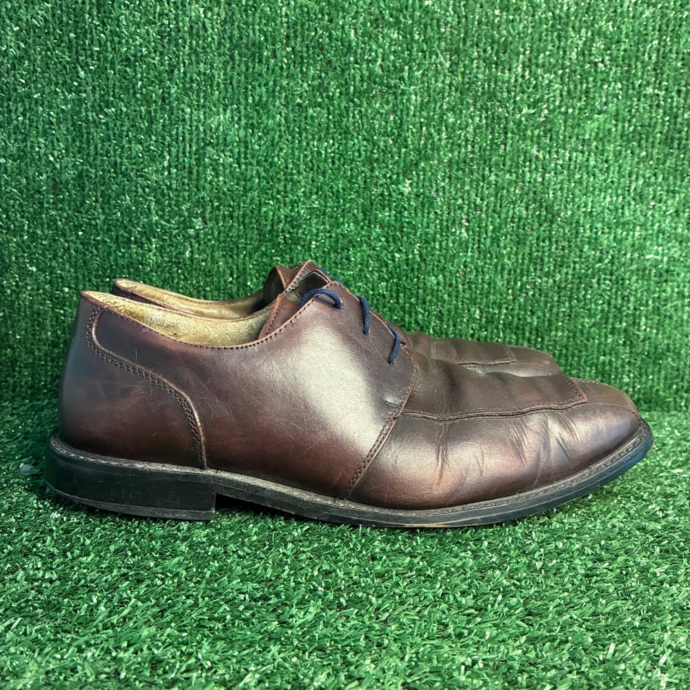 Florsheim 11175-601 Leather Square Toe Lace Up Dress Shoe Brown Mens Size 10.5 D